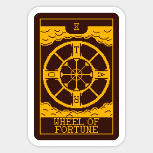 X - Wheel of Fortune Sticker